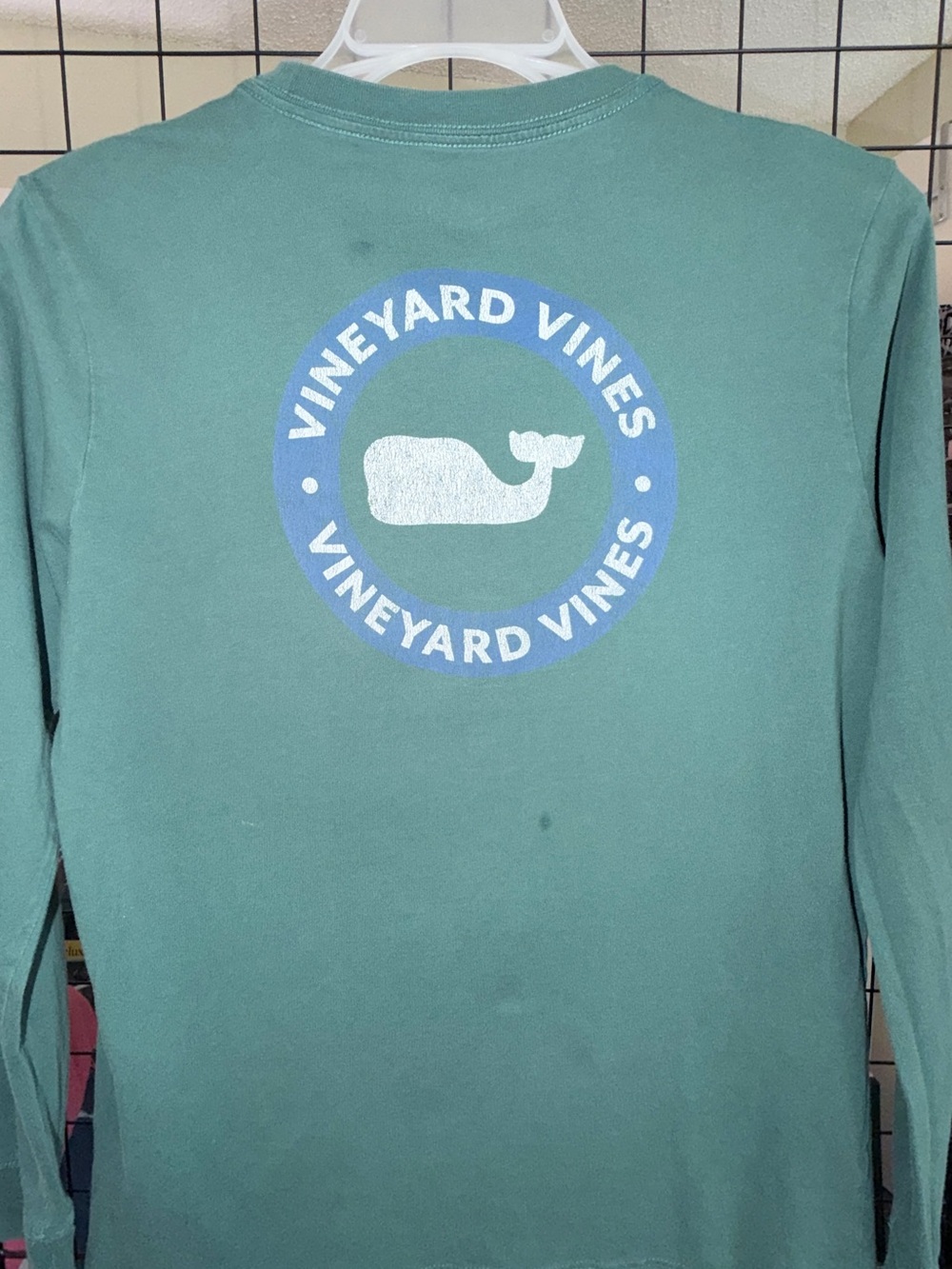 Vineyard Vines Men's Long Sleeve Pocket Tee - Teal - Picture 5 of 5
